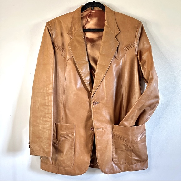 Pioneer Wear Other - Pioneer Wear Vintage Leather Western Blazer Jacket Coat 42